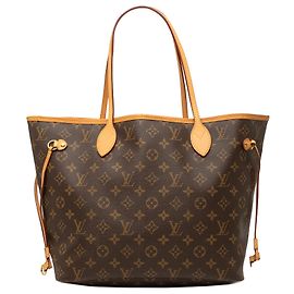 Louis Vuitton Brown Monogram Neverfull MM Brown