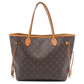 Louis Vuitton Marrone Monogram Neverfull MM Marrone