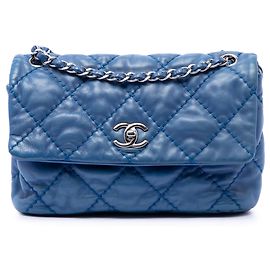 Chanel Blue Small Calfskin Love Me Tender Flap Bleu