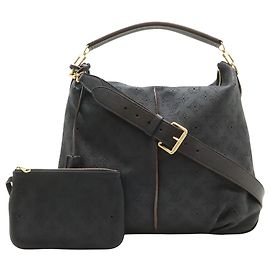 Louis Vuitton Black Monogram Mahina Selene MM Black