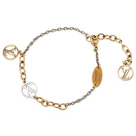 Bracciale Logomania in ottone placcato oro Louis Vuitton D'oro