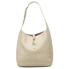 Saint Laurent Brown Large Leather Supple Le 5 a 7 Soft Hobo Brown Beige