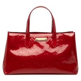 Louis Vuitton Red Monogram Vernis Wilshire PM Rosso