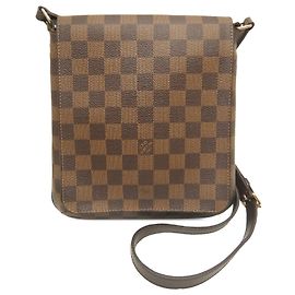 Louis Vuitton Brown Damier Ebene Musette Salsa Long Strap Brown