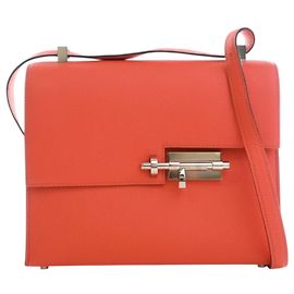 Hermès Orange Epsom Verrou 23 Rouge Orange