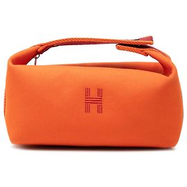 Étui Hermès Orange Small Toile Bride A Brac Orange