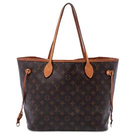Louis Vuitton Marrom Monogram Neverfull MM Marrom