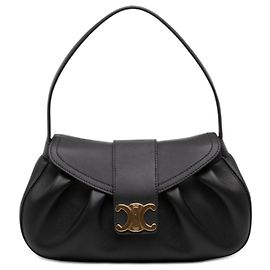 Céline Borsa a tracolla Celine Polly in pelle di vitello nera, taglia Medium Nero