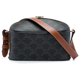 Céline Sac lunch Celine en toile enduite Triomphe marron Marron Marron foncé