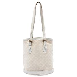 Louis Vuitton Beige Monogram Mini Lin Bucket PM Beige