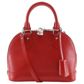 Louis Vuitton Red Epi Alma BB Rouge