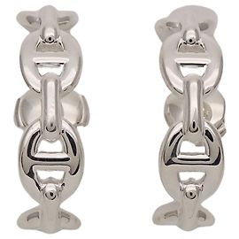 Hermès Orecchini Chaine d'Ancre Enchainée Hermes Argento