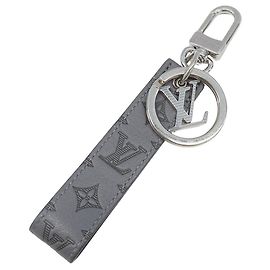Louis Vuitton Monogram Shadow Leather Keyring Brown