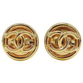 Orecchini a clip dorati Chanel D'oro