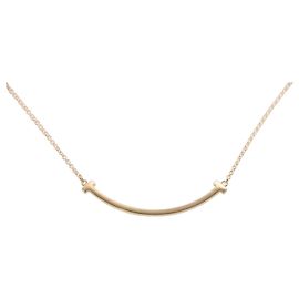 Collier Tiffany & Co. T Smile Small Or Rose Doré