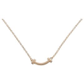 Tiffany & Co. Collana T Smile Mini Oro Rosa D'oro