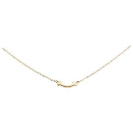 Collier Tiffany & Co. T Smile Mini Or Jaune Doré