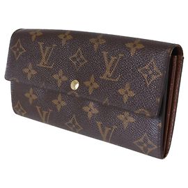Cartera larga Louis Vuitton Monogram marrón Castaño
