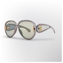 Gafas de sol Loewe Anagram Gris Metálico Gold hardware