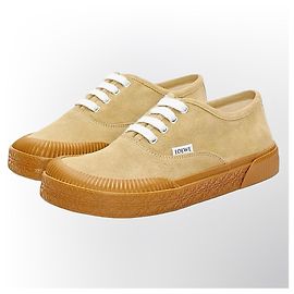 Baskets Loewe en daim beige Beige