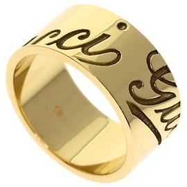 Gucci Icon Print Ring aus 18K Gelbgold Andere