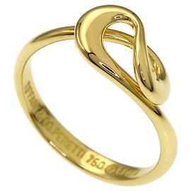 Anel de banda Tiffany & Co. em ouro amarelo 18K com ondas abertas Outro