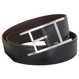 Hermès Hermes Cantin Reversibler Herrengürtel Braun Schwarz