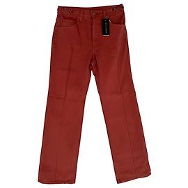 Vaqueros Ulla Johnson Agatha Horsebit-Accent en algodón Rose Castaño Rosa