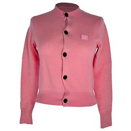Cardigan Acne Studios en laine rose Rose