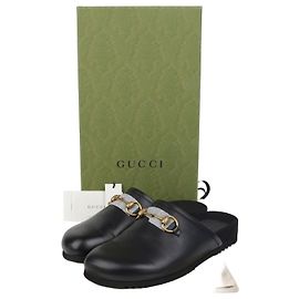 Gucci Sandales Horsebit Taille Noir