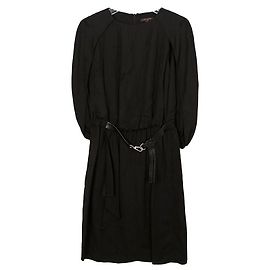 Louis Vuitton Vestido com cinto sem mangas Tamanho Preto
