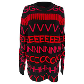 Givenchy Rundhalspullover aus roter Wolle Rot