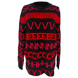 Pull à col rond Givenchy en laine rouge Rouge