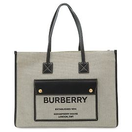 Borsa tote 2way Burberry Freya Nero