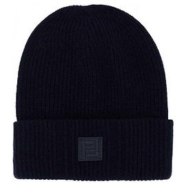 Fendi Blue Wool and Cashmere Beanie Blue