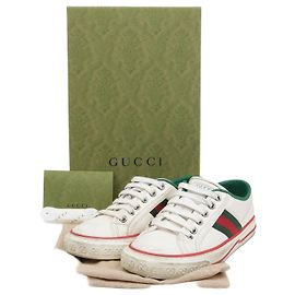 Sneakers Tennis Gucci in pelle e agnello Multicolore