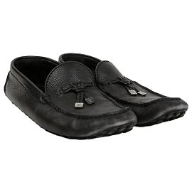 Louis Vuitton Mocassins de condução com logótipo Size Preto