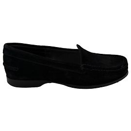 Mocassins Ruth de The Row en daim noir Noir