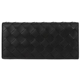 Bottega Veneta Intrecciato Long Wallet Black