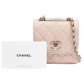 Chanel Bolsa tiracolo mini Cc tendência Rosa