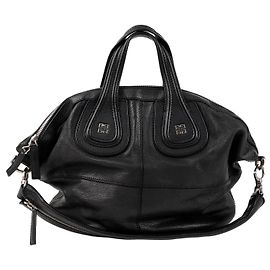 Givenchy Tote e bolsa de ombro Nightingale em pele de cabra Medium Preta Preto