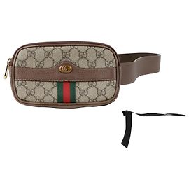 Gucci Ophidia Mini Belt Bag Brown