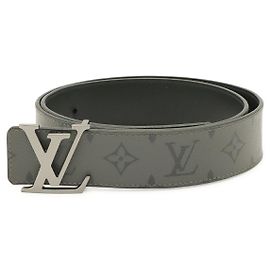 Cintura in pelle Monogram Eclipse Reverse Louis Vuitton Nero