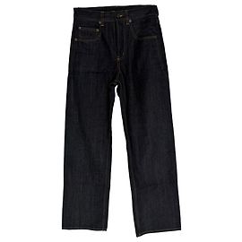 Vaqueros de pierna recta Saint Laurent en algodón azul oscuro Azul