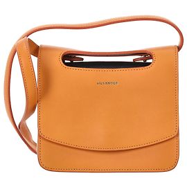 Bolsa transversal com aba Jil Sander em couro laranja Laranja Coral