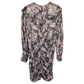 Mini abito con volant Etoile Isabel Marant Jirvina in viscosa multicolore Multicolore