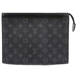 Louis Vuitton Pochette Voyage Mm Clutch Noir