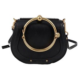 Chloé Piccola borsa tote e borsa a tracolla Nile in pelle nera Nero