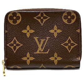 Louis Vuitton Zippy Coin Purse Wallet Brown Monogram