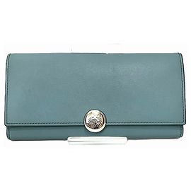 Monedero de piel azul Loewe Azul